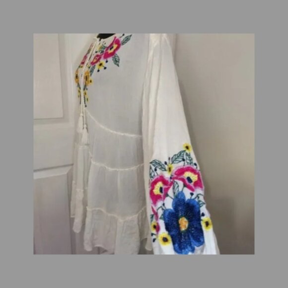 Free People Spell On You Embroidered Mini Dress Size XS - Picture 8 of 10